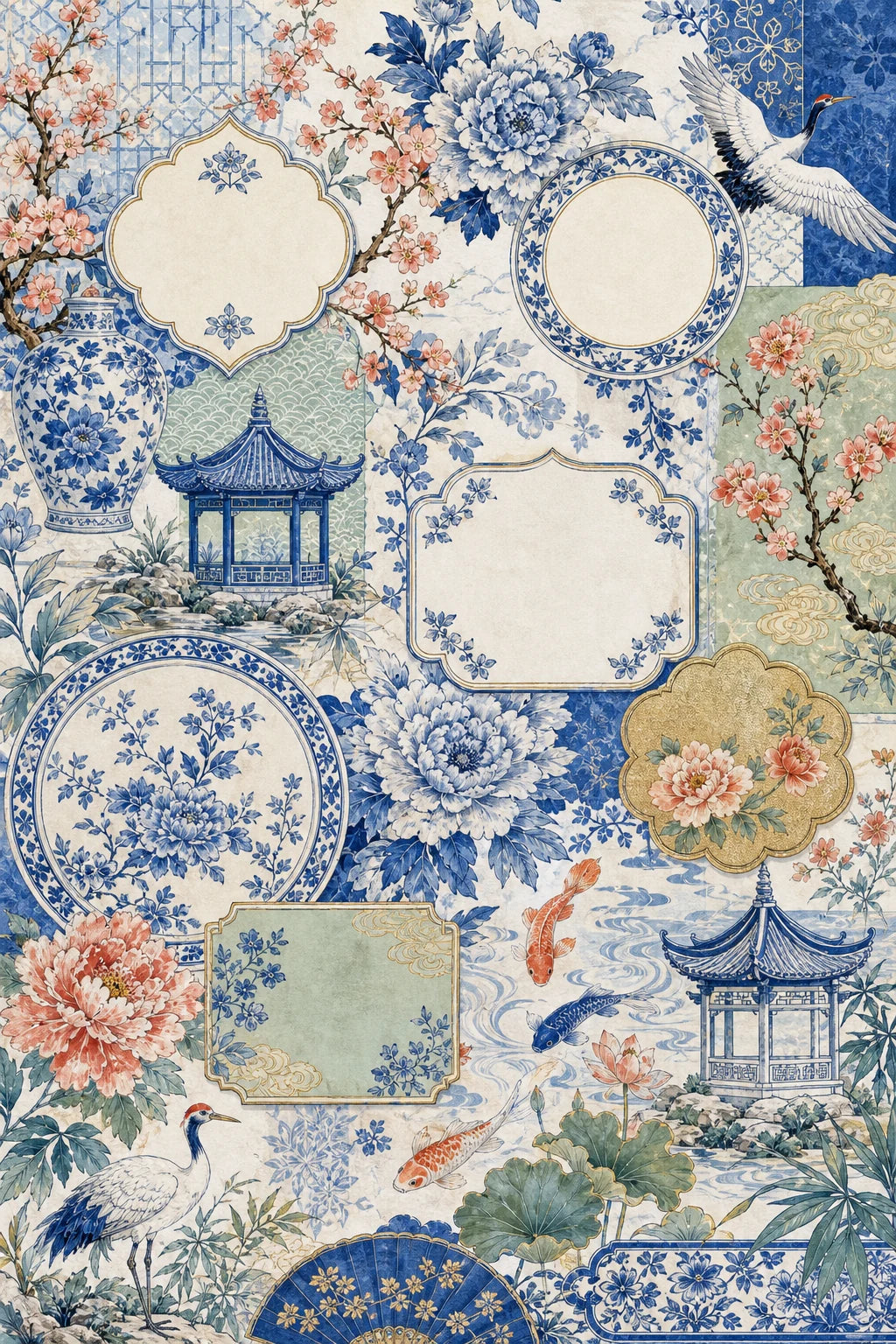 Visão geral de Jardim Chinoiserie